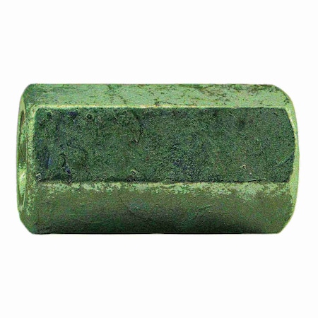 Midwest Fastener Inspection Hole Coupling Nut, 1/2"-13, Steel, Hot Dipped Galvanized, 1-3/4 in Lg, 20 PK 52001